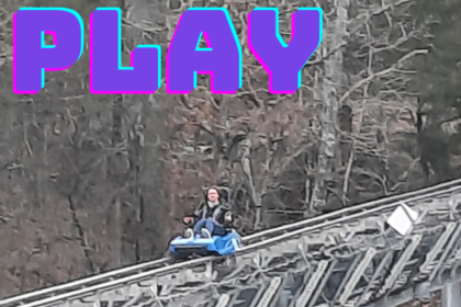 Girl riding on a Branson Mountain Coaster