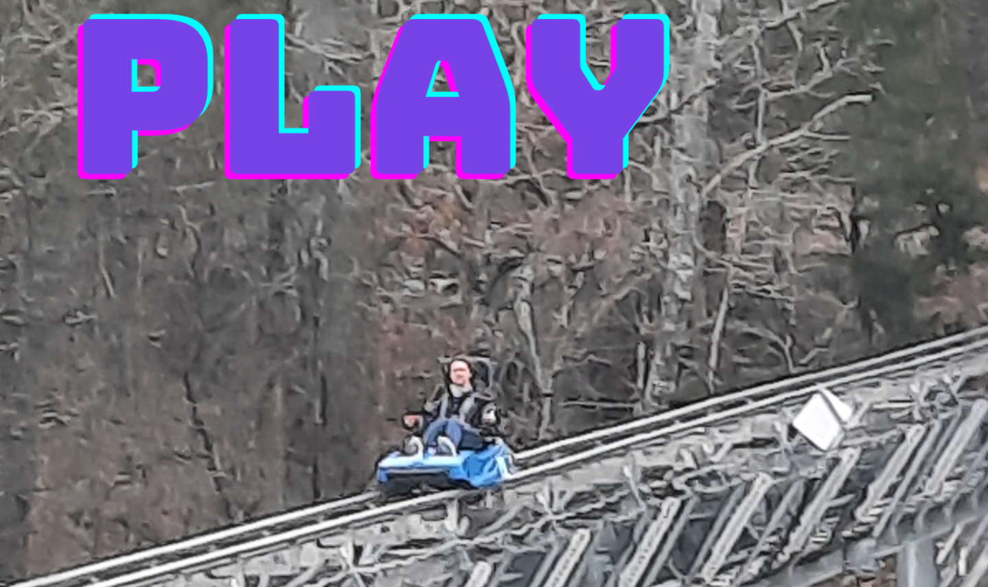 Girl riding on a Branson Mountain Coaster